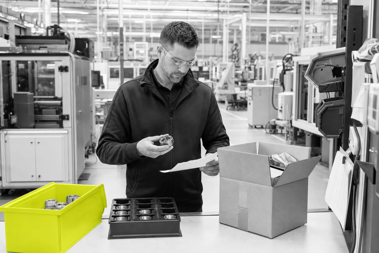 Manufacturing environment with machinery and production operations