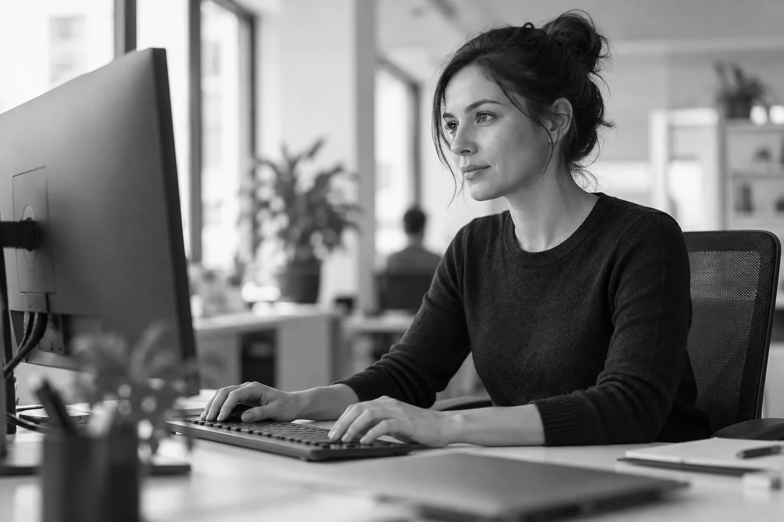 Business systems connected through a shared data workflow